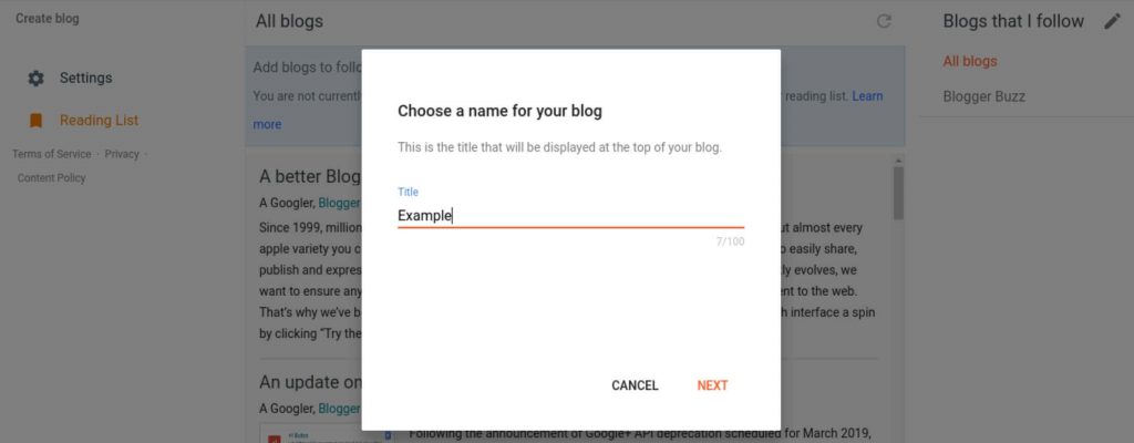 Choose a good title for your blog (start a free blog steps)