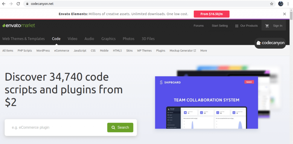 Code canyon - buy tool, plugins and sell online