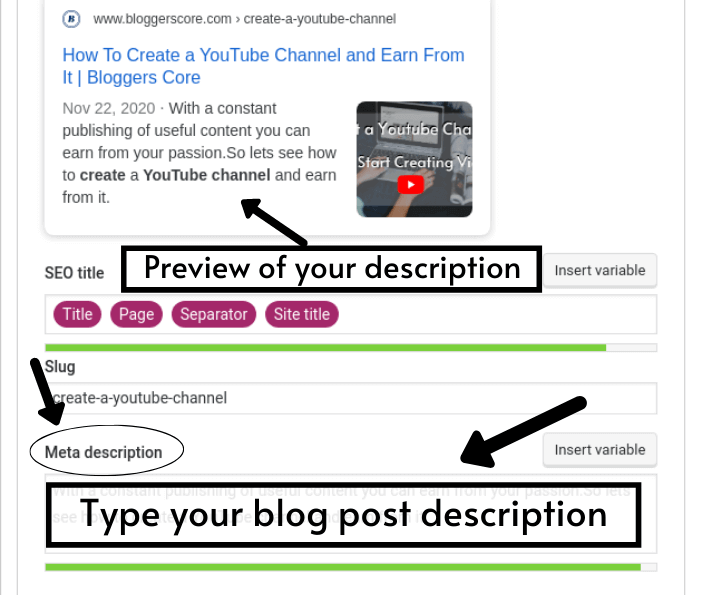 How to write post description ? step - 2