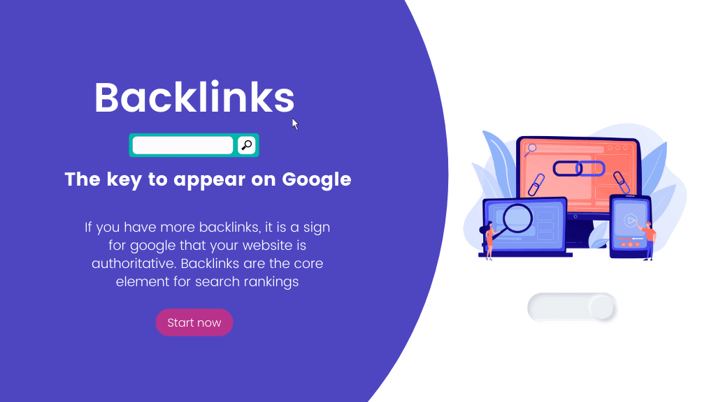 Key to make website appear on google- backlinks