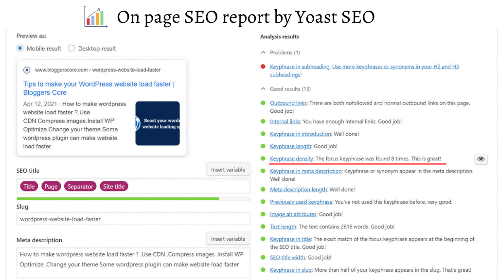 Make your web page appear on google - On Page SEO