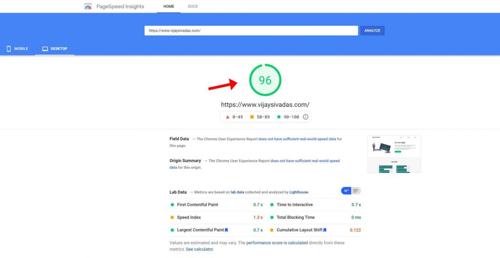 page speed insights - optimize loading time