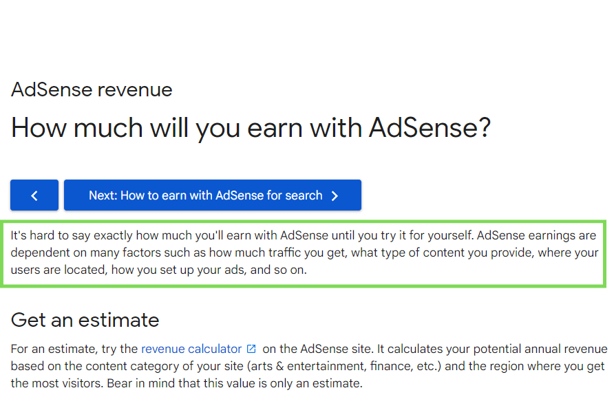 Location of users - AdSense