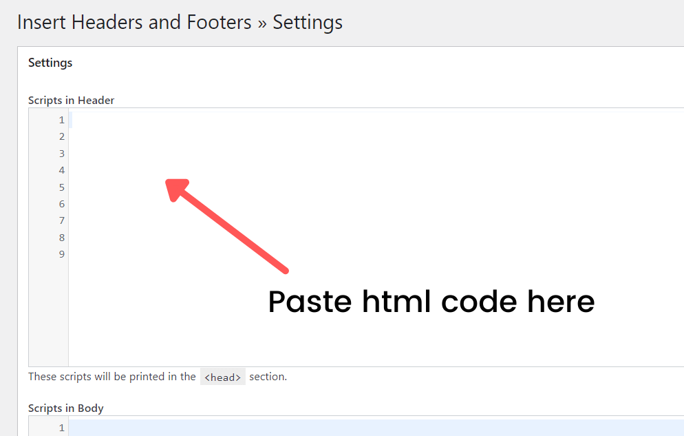 Imsert custom code into wordpress template