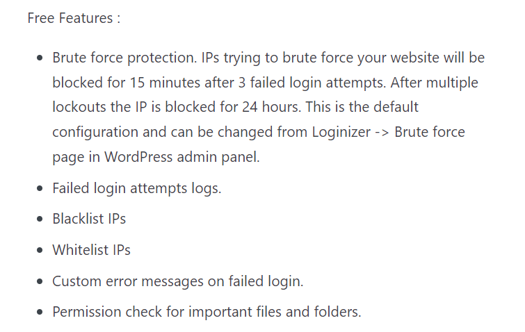 Step up wordpress nlog security- loginizer