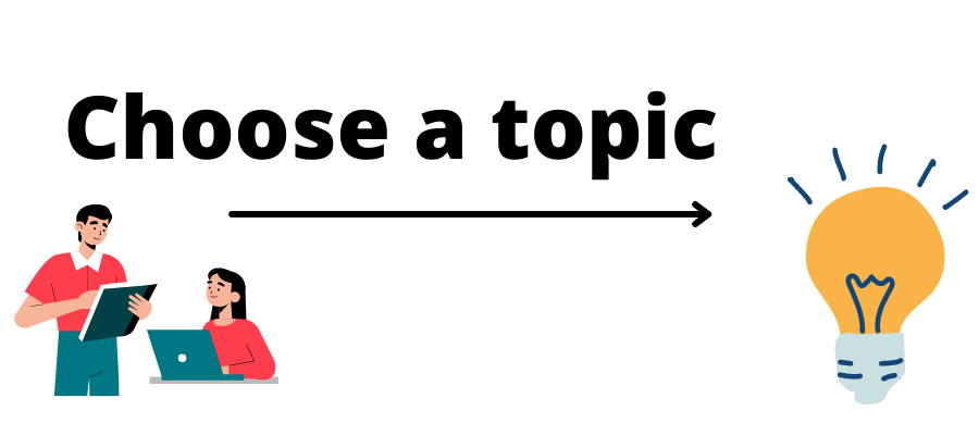 Choose a topic for writing 