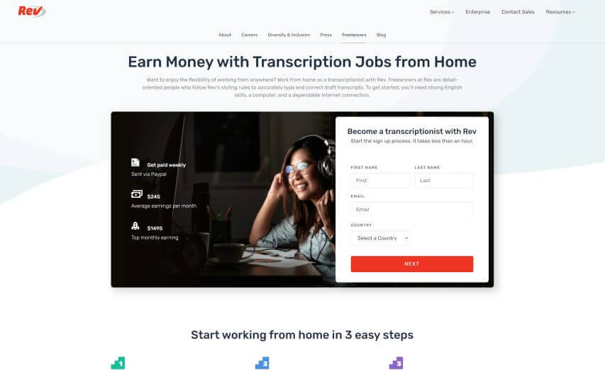 transcription jobs to make money online as a teenager