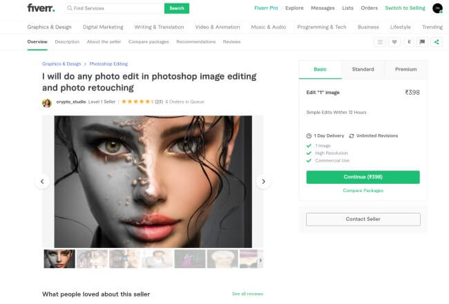 provide image editing services in fiverr