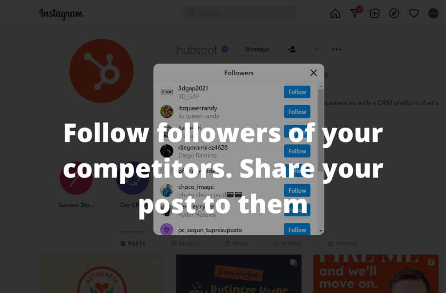 Follow followers of your competitors
