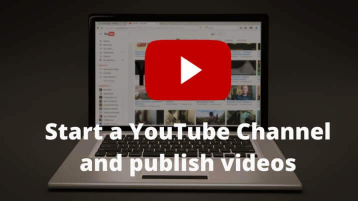 start a YouTube channel and promote your website 