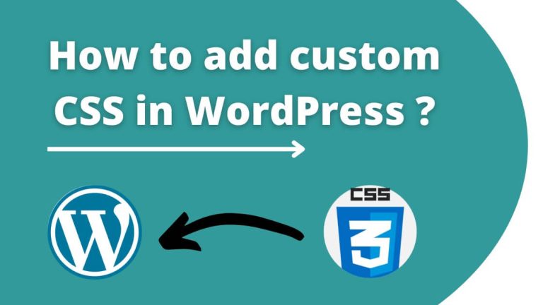 how to add custom css in WordPress